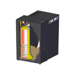 Caldera de Biomasa  mixta ( Calefacción + Agua Caliente Sanitaria)